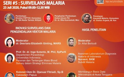 Seminar Daring Nasional AMRI – 2 Seri #5: Surveilans Malaria, 23 Juli 2020