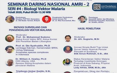 Seminar Daring Nasional AMRI II Seri #4: Biologi Vektor Malaria