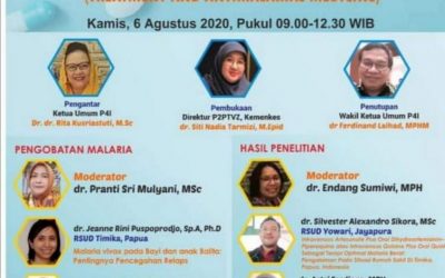 Seminar Daring Nasional AMRI-2 Seri #7: Pengobatan Malaria (Treatment and Antimalarial Medicine), Kamis 6 Agustus 2020