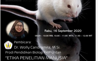 Webinar Nasional Genetika Seri 2: Etika Penelitian Manusia, Rabu 16 September 2020