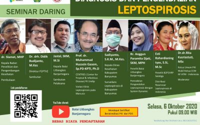 Seminar Daring Diagnosis dan Pengendalian Leptospirosis, 6 Oktober 2020