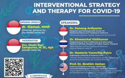 International Webinar Series #4: International Strategy and Therapy For Covid-19. Thursday October 22th 2020