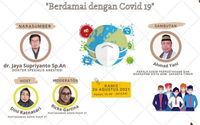 Bincang Santai Literasi Kesehatan Merdeka dari Virus: Berdamai dengan Covid-19, Kamis 26 Agustus 2021