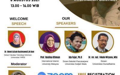 Webinar, 2021 Information Governance The Future of Library and Information Science? Jumat 6 Agustus 2021