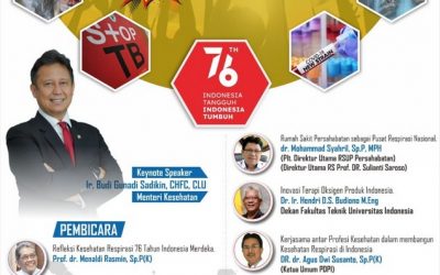 Webinar Kesehatan Respirasi Indonesia: 76 Tahun Indonesia Merdeka. Kamis 9 September 2021