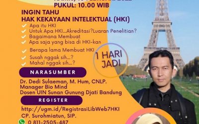 Lib-Webinar Series 7: AKselerasi HKI dan Pemanfaatannya. Kamis 10 Februari 2022.