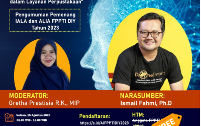 Seminar Nasional Kolaborasi Manusia dan Mesin: Memaksimalkan Potensi AI Dalam Layanan Perpustakaan. Selasa, 15 Agustus 2023.