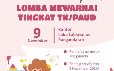 Lomba Mewarnai TK/PAUD dalam rangka Hari Kesehatan Nasional ke-59, Kamis 9 November 2023